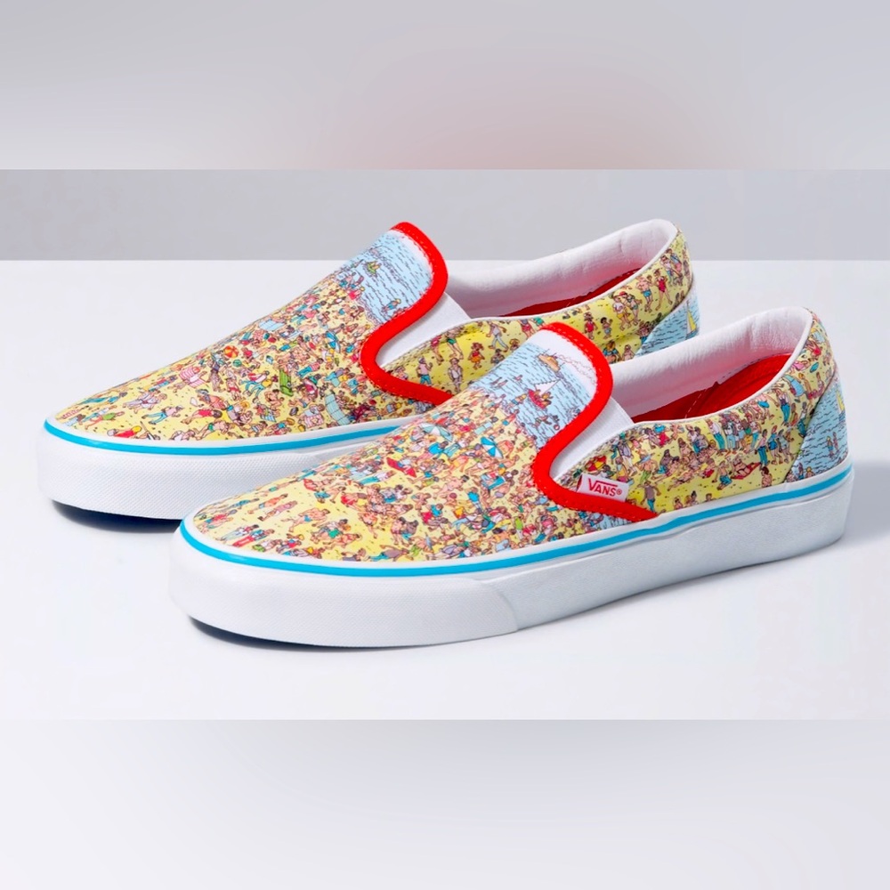 Vans classic slip-on Where’s Waldo women’s size 7 NWT